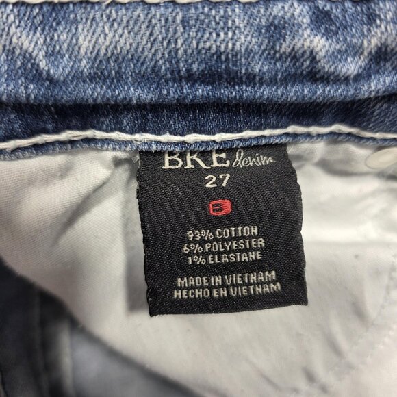 BKE Jeans Womens 27 Payton Straight Leg Stretch Distressed Denim Casual Pants - Picture 7 of 12